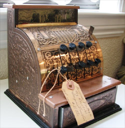 Antique cash register